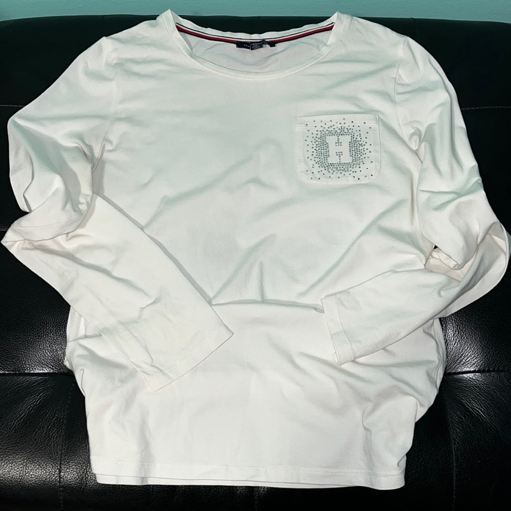 Tommy Hilfiger top, long sleeves, size M, cotton